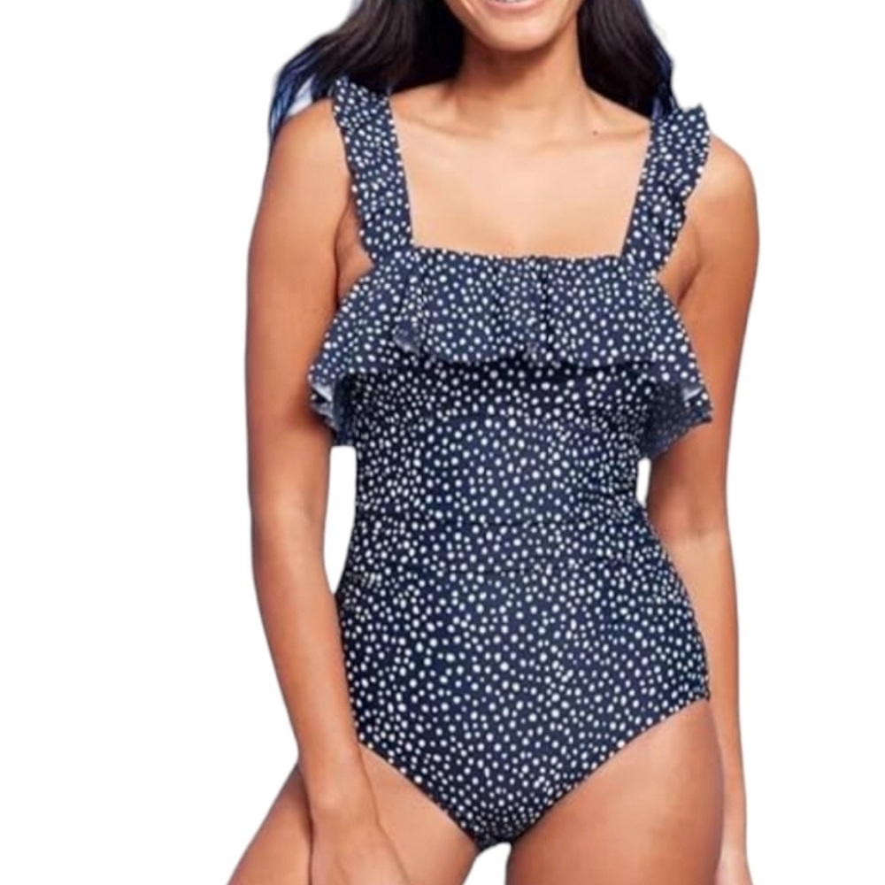 Kona Sol Polka Dot Swimsuit NWT